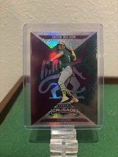 🔥Jacob Wilson 2025 Panini Crusade Insert Purple Prizm /99 Milwaukee Brewers‼️