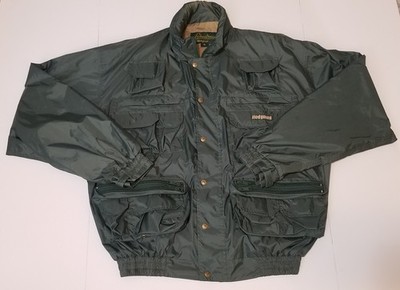 Vintage Hodgman Mens Lakestream Wading Jacket Hooded Fishing Hunting Outdoor XL