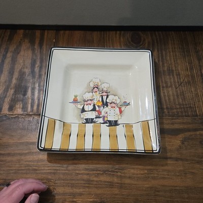 Hd Designs Le Chef Square Dinner Plate 10 3/8'' Excellent Condition 