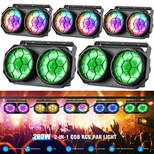 1-10Pack 260W COB LED Par Light DMX Stage Audience Blinder Light Warm Cool White