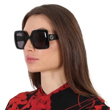 Gucci Grey Rectangular Ladies Sunglasses GG0896S 001 52 GG0896S 001 52