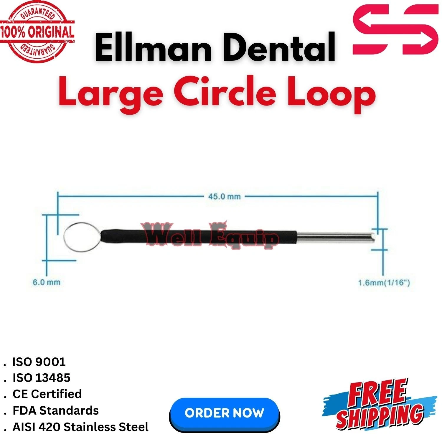 Ellman Surgitron Handpiece & Electrodes Set of 14 Pcs Reusable-Autoclavable CE image 7