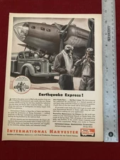 International Harvester Helping WWII Effort 1943 Print Ad