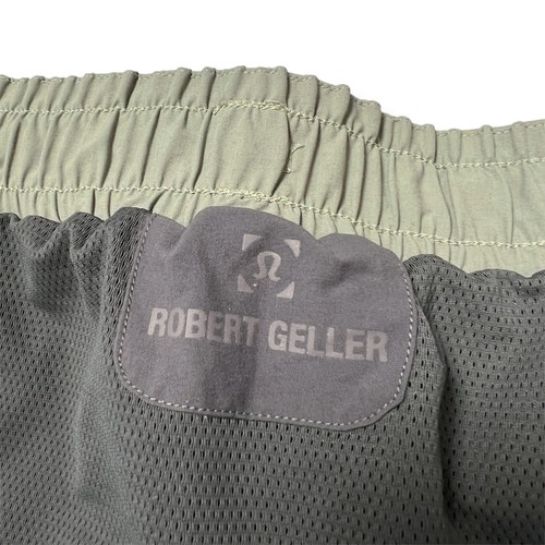 Lululemon x Robert Geller Swim Trunks Liner SIZE S Gray Green Zip Pocket - Picture 3 of 10