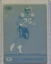 1/1 AHMAN GREEN BAY PACKERS 2002 PACIFIC HEADS UP FOOTBALL PRINTING PLATE 1 OF 1