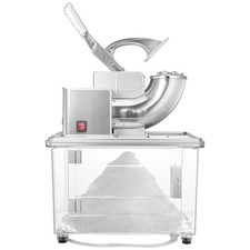 Uimoso Electric Ice Crusher Machine 661LB/H for Shaved Ice and Snow Cones Silver