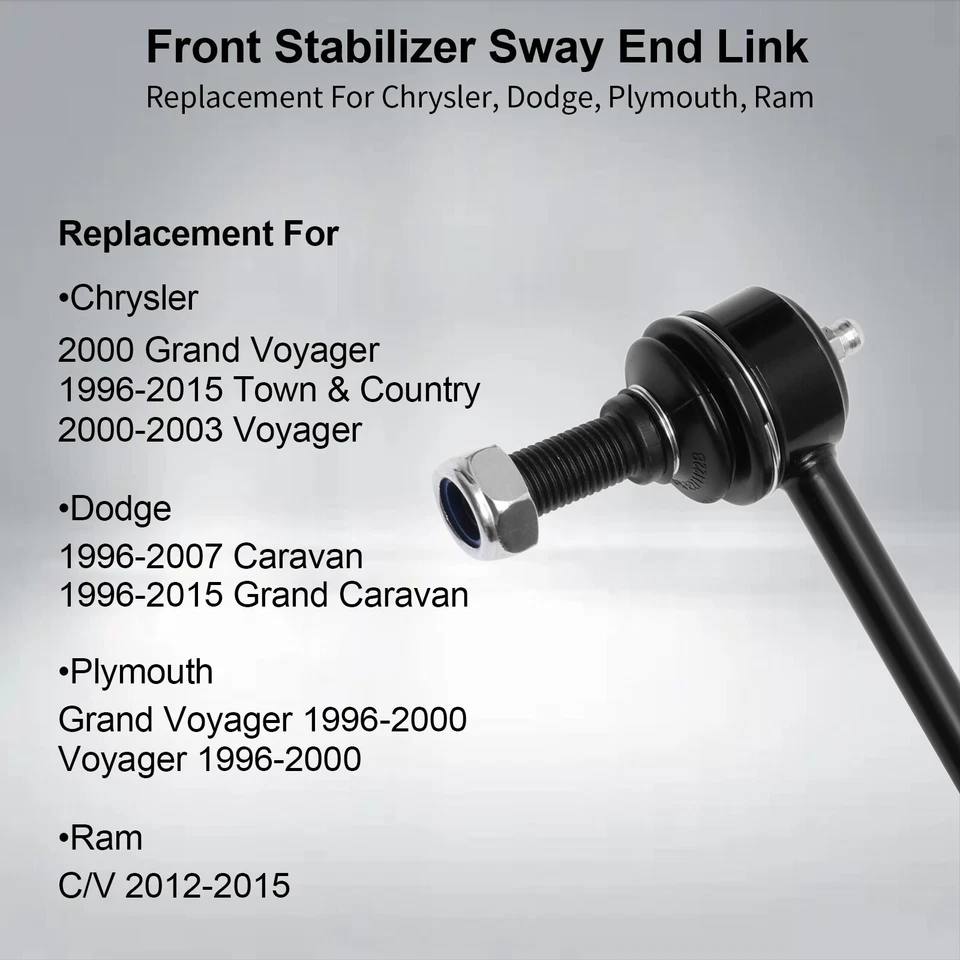 2PCS Front Sway Bar Link For 96-15 Dodge Grand Caravan Chrysler Town & Country Foto 4 de 4