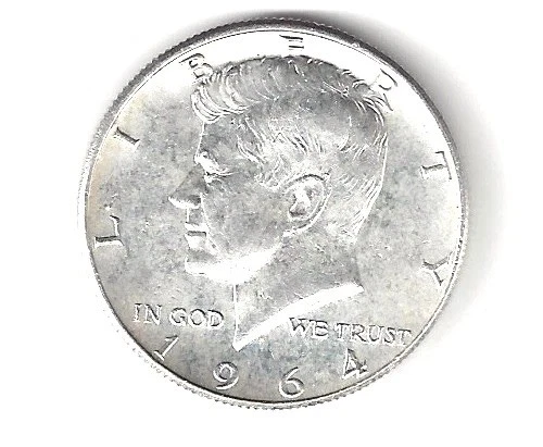 1964 Kennedy Half Dollar 90%  Silver  USA P or D Selling Fast Circulated to AU