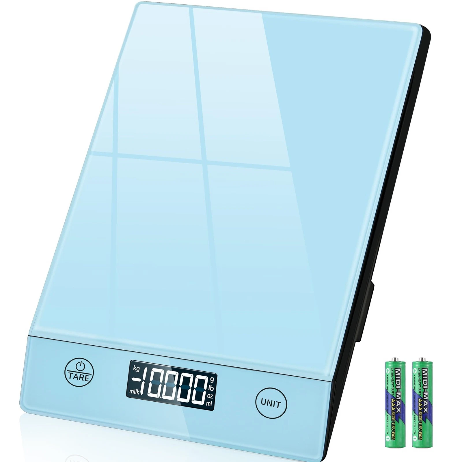 Kitchen Scale Digital with LCD Display and Tare Function, Precise 1g Measurement for...