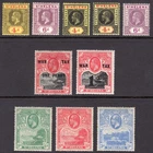 ST HELENA 1912-22 KGV Definitives and War Tax complete M, SG 83-91 cat £90