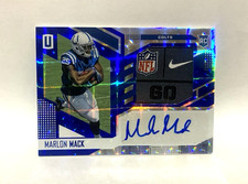 Marlon Mack 2017 Panini Unparalleled 1/1 Nike Swoosh Laundry Tag Colts #319 RPA