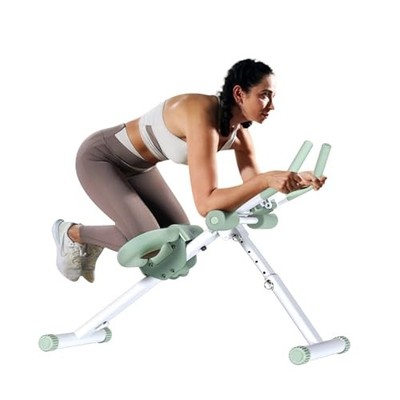 FF FINER FORM FINER FORM ABSLIDER PRO, GYM MACHINE FOR HOME GYM, WHITE/GREEN