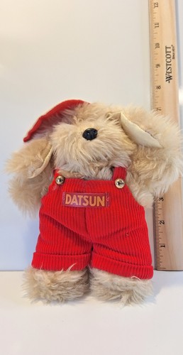 VERY RARE Nissan Datsun Vintage Dealer Promotional Plush Stuffed Dog Excellent - Picture 8 of 8