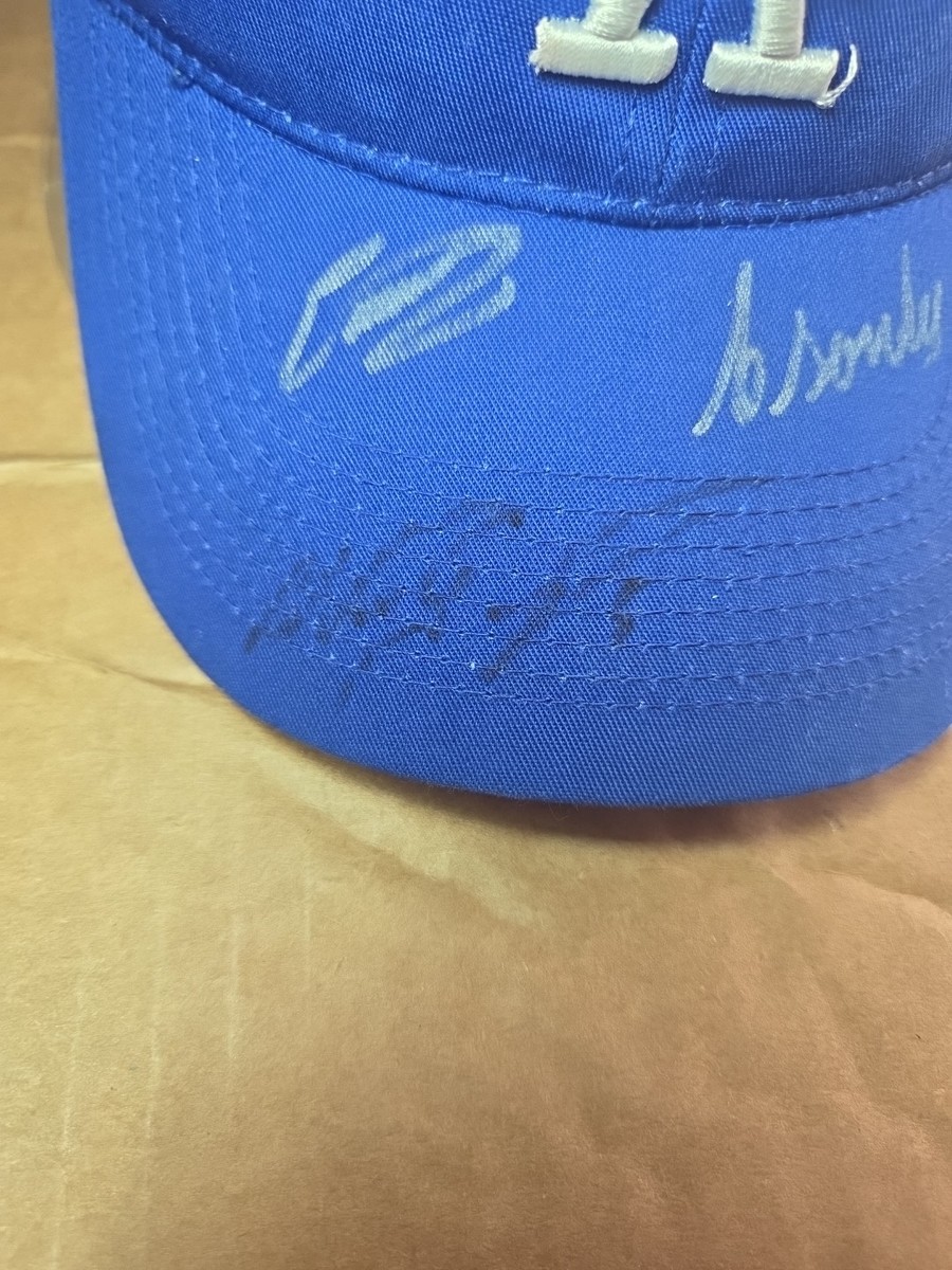 Hat Dogers Blue Adjustable Hat Blue Adjustable Autographed View 4