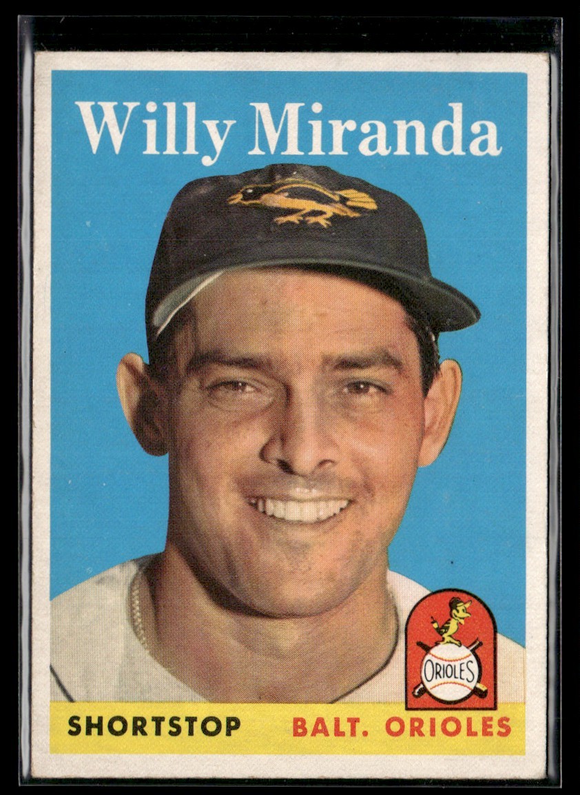 1958 Topps Willy Miranda Baltimore Orioles #179