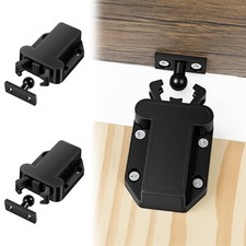 2PACK Push To Open Cabinet Latch Hidden Door Drawer Touch Catch Lock For Cabinet