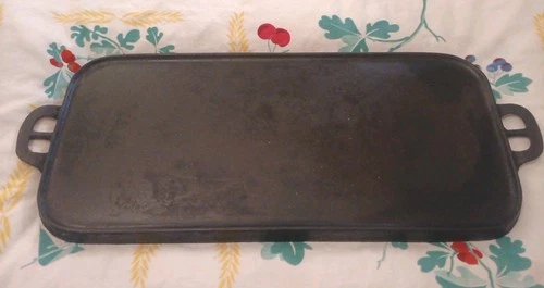 Wagner For Montgomery Ward Wardway 1436-8 CAST IRON Griddle 8"X18" Seasoned RARE