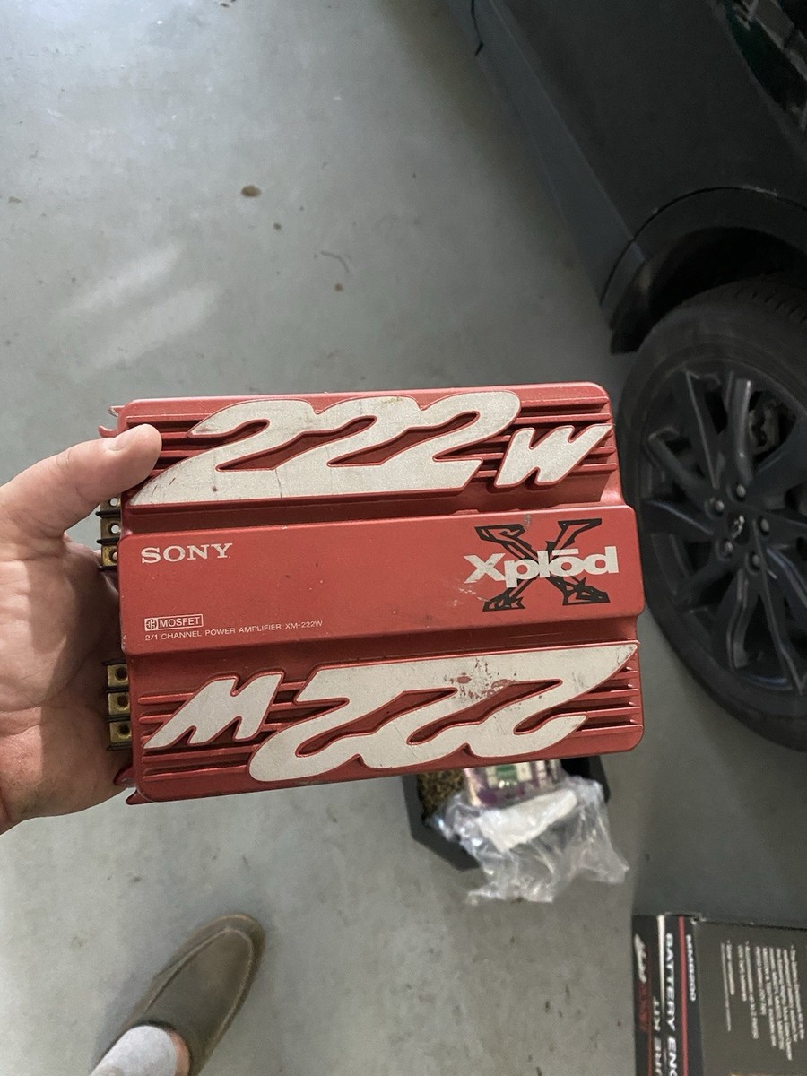 Vintage AMP Sony Xplod XM-222W Amplifier 2 Channel Car Audio | eBay