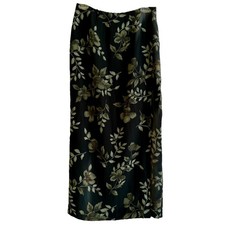 Vintage Dark Floral Maxi Skirt Sz 8 Whimsigoth Forest Fairy Phoebe Buffay Boho