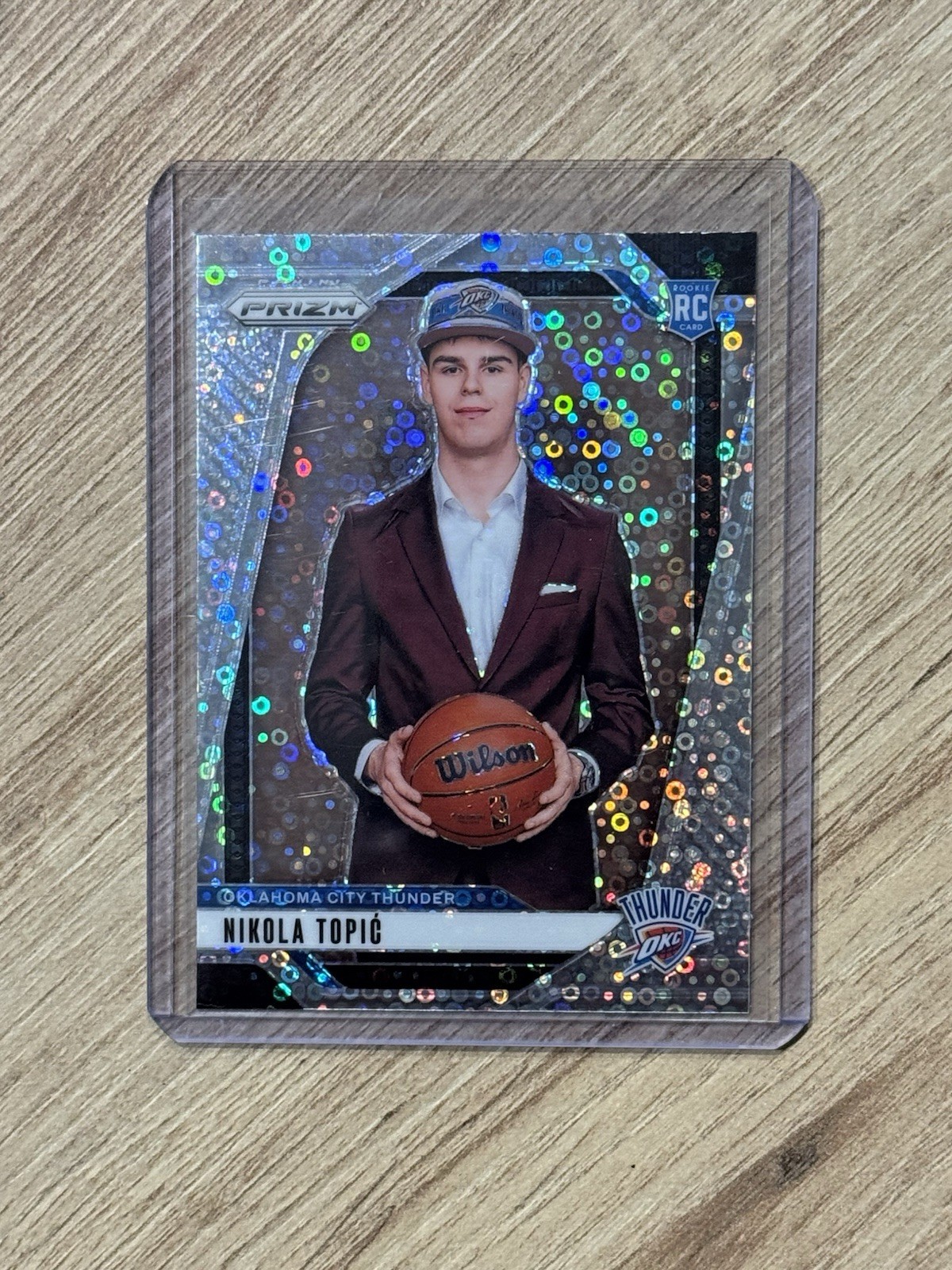2024-25 Panini Prizm Nikola Topic Fast Break Prizm Variation RC #230 Thunder