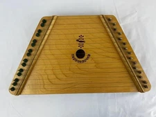 Vintage "The Music Maker" Musical Lap Harp Zither Instrument with Music