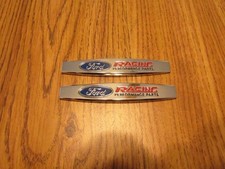 Ford Racing Performance Parts Chrome Metal Dash Fender Hood Emblems Set Ford Racing Performance Parts Chrome Metal Dash Fender Hood Emblems Set