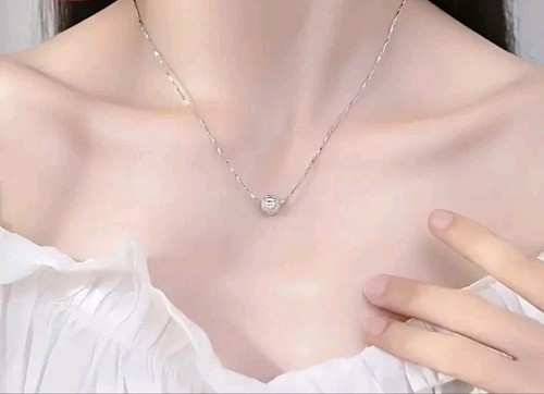 🌺🌟Damen Halskette 925 Silber Kette mit Kugel Perle Anhänger Geschenk Frau🌟🌺 - Bild 3 von 4