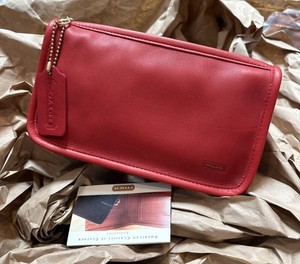 VintageコーチCHUNKY CASE レアカラー朱色　ケース セット Coach Chunky Case | eBay