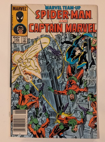 Marvel Team-Up #142 VF 1984 Spider-man / Captain Marvel High Grade