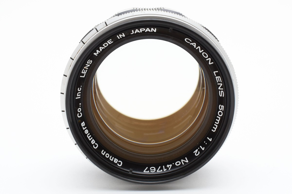 CANON Lens 50mm f/1.2 L39 LTM ライカマウント CANON 50MM 1:1.2 M39 LTM LENS W CAPS LENS HOOD CASE LENS HAS