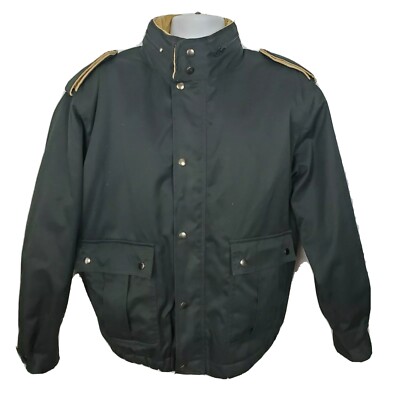 Fox Run Jacket Mens XL 46 Black Shearling Faux Fur Lined