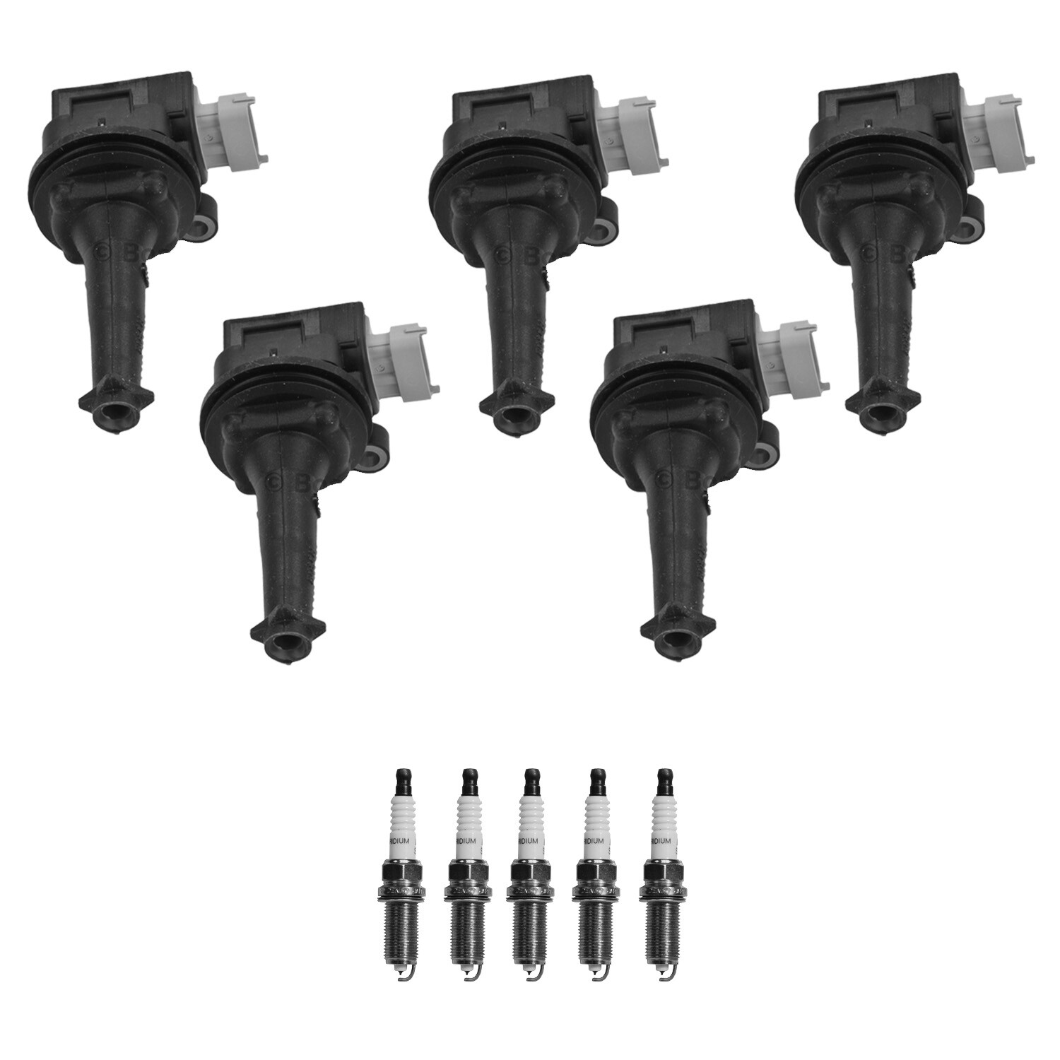 Bosch 5 Ignition Coil Denso 5 Iridium Long Life Spark Plug Kit For C30 C70 L5