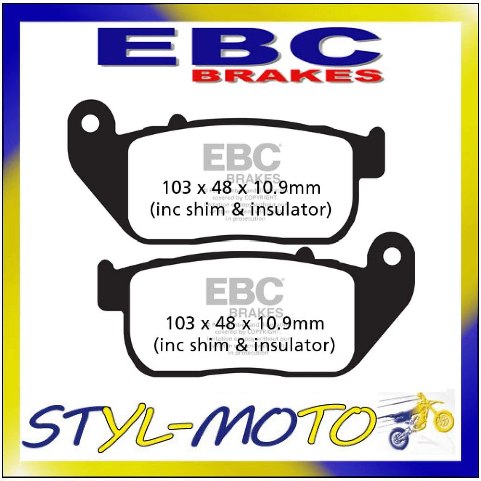 FA381HH Plaquettes Frittées Avant SX EBC HD Harley XL 1200 X Forty Eight 2010 - Photo 1/1