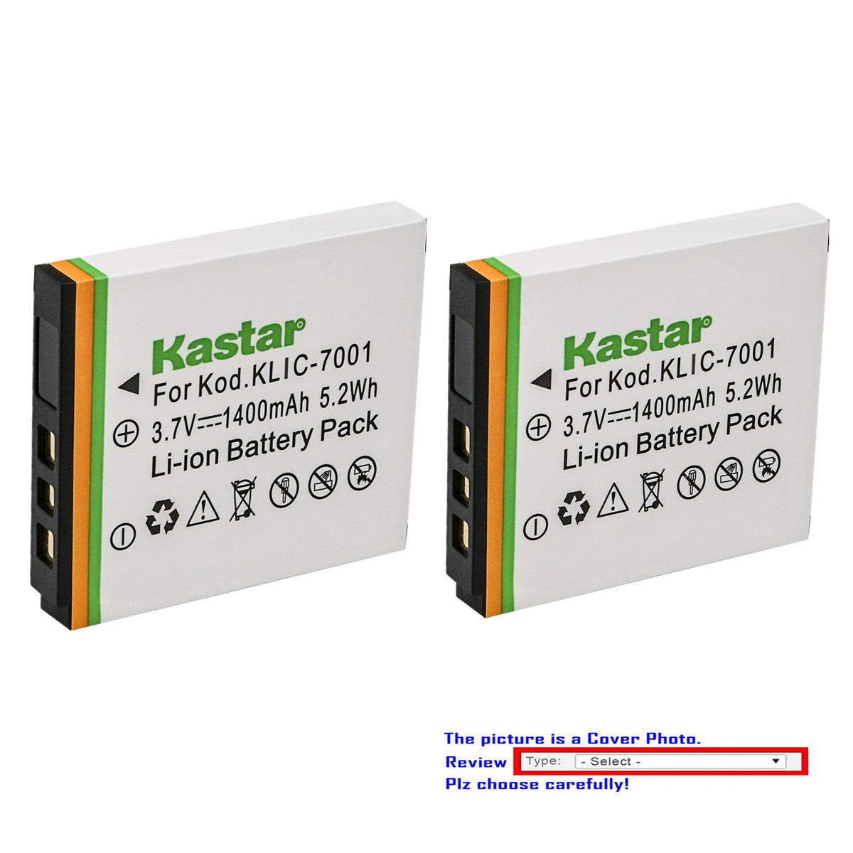 Kastar Replacement Battery for POLAROID T1232 T1234 T-1234 T1235 T