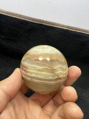 Banded Onyx sphere brown green combination Crystal Ball healing 63mm 346 gm