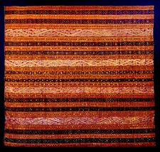 Museum Quality Woman's Ceremonial Sarong From Sumatra, Indonesia Framed