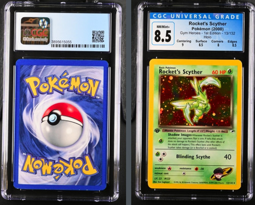 Rocket's Scyther (1st Edition) graded CGC 8.5 for sale on eBay