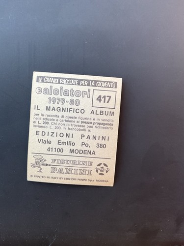 Figurina Calciatori Panini 1979/80 N 417 MILAN 1901 Storia di 3 Stelle - Foto 2 di 2