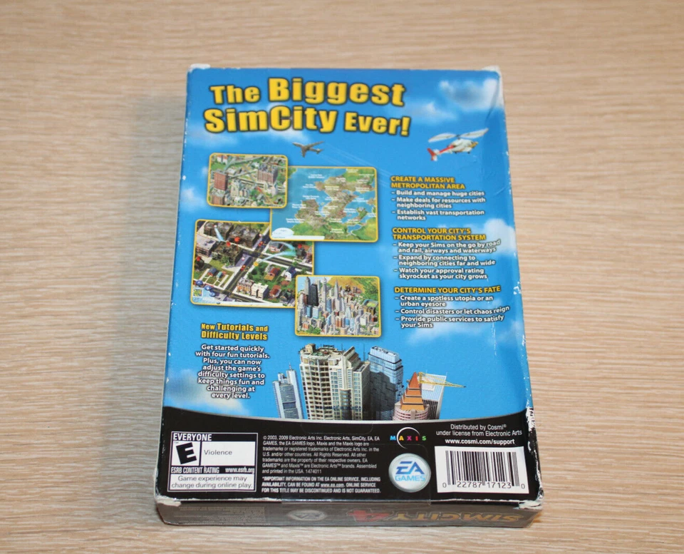 SIMCITY 4, 2003, Small Slim Box, New & Sealed **READ** Box Has Condition Issues - Image 3 of 4