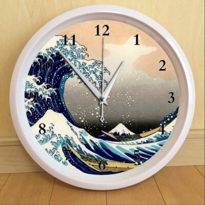 Katsushika Hokusai Wave Wall Clock (Japanese Art Clock) | eBay