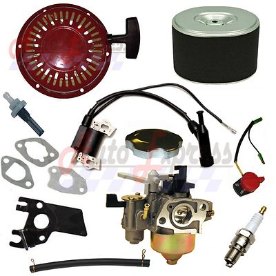 #ad #ad HONDA GX160 GX200 RECOIL CARBURETOR IGNITION COIL SPARK PLUG AIR FILTER GAS CAP $39.95