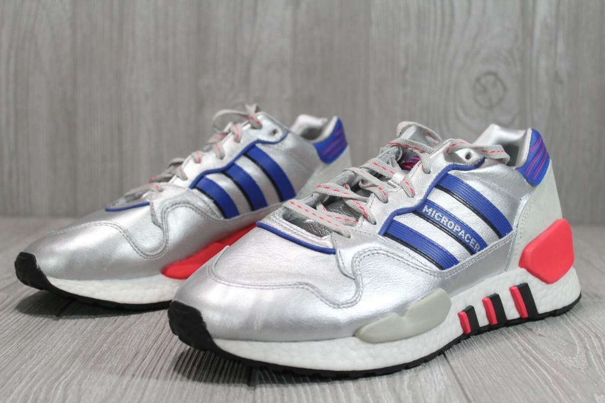 50 Adidas Oiginals ZX930 X EQT Silver Micropacer Shoes 50 Adidas Oiginals ZX930 X EQT Silver Micropacer Shoes