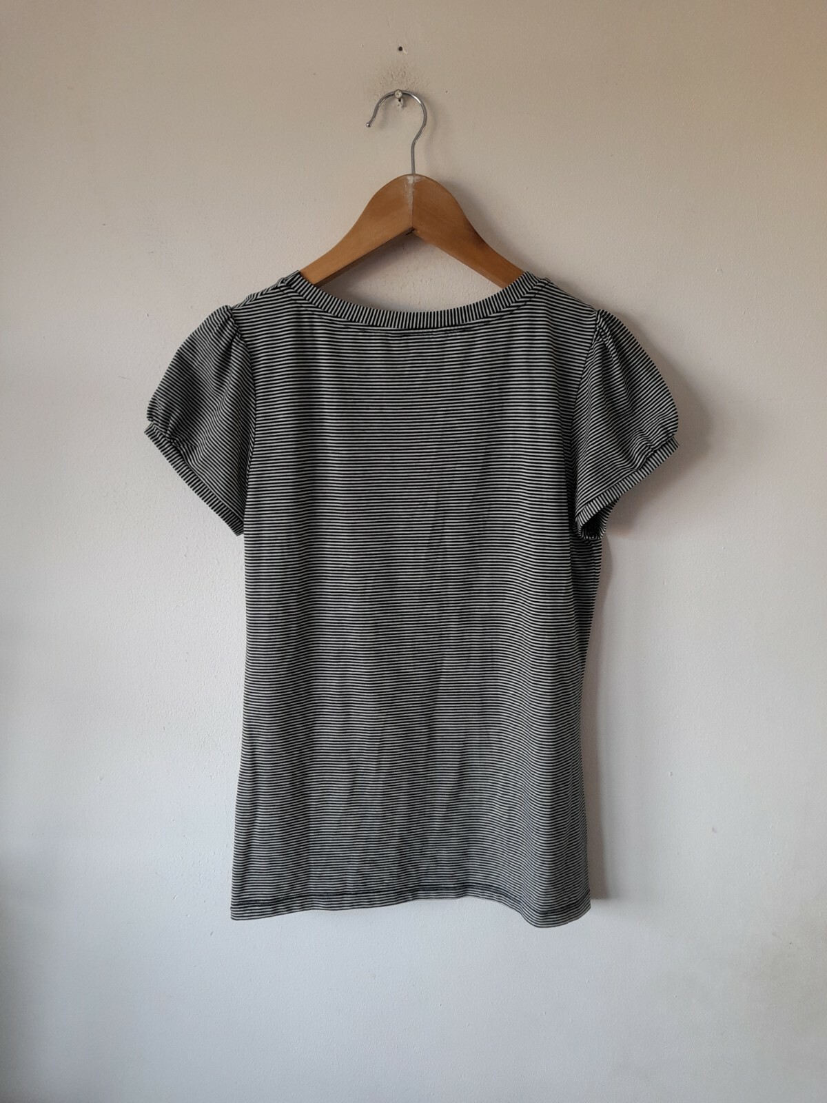 Kew Jigsaw Black & White Jersey Stripe Bow T Shirt To… Gem