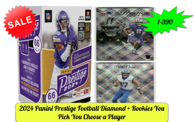 2024 Panini Prestige Football Diamond + Rookies You Pick You Choose a Player