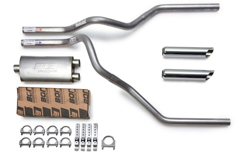 Borla dual truck exhaust kit with Chrome Tips