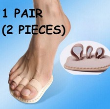 1 Pair Toe Splint Corrector Straightener Triple Toe Hammer Claw Overlapping Toe