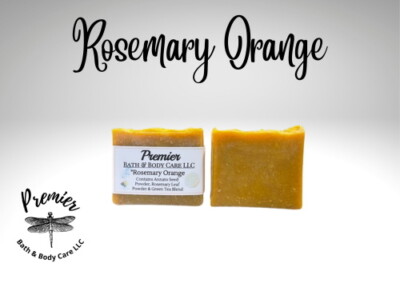 All Natural Handmade Rosemary Orange Vegan Soap Bar