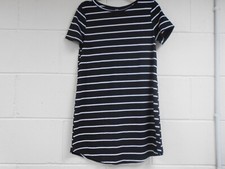 SHEIN BLACK & WHITE STRIPE DRESS WITH MOCK BUTTON BACK - SIZE SMALL - NEW