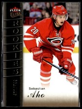 2016-17 Fleer Showcase Ultra Rookies Sebastian Aho Rookie /599 #U7 H5R3I