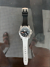 21mm BLACK/WHITE Vulcanized Caoutchouc rubber Strap Rolex Explorer II